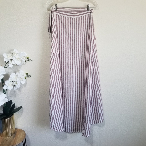 Onia Linen Wrap Skirt - Picture 2 of 7